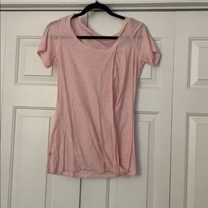 Blush pink workout top
